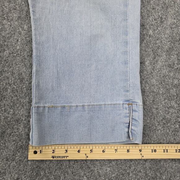 Levis Jeans Womens 13 Light Wash Low Slouch Cropped Wide Leg Denim Button Fly - Picture 8 of 16